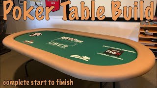 Poker Table Build from Start to Finish