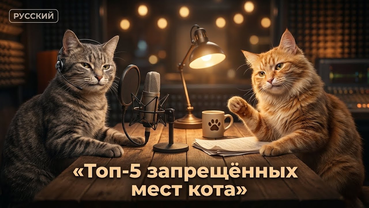 Подкаст Котов | Топ 5 мест для кота ... | Podcast cat