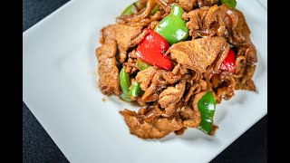 🥢Gebratenes Rindfleisch mit Zwiebeln und Paprika【chinesisch kochen rezepte】