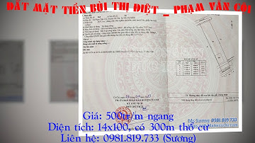 ĐẤT 2 MẶT TIỀN ĐƯỜNG BÙI THỊ ĐIỆT - XÃ PHẠM VĂN CỘI
