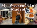 My weekend in madrid  tapas picnic coffeeshop working out cleaning etc