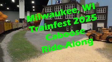 HO Scale LCSofME model train layout at Trainfest 2025 - ride along inside track