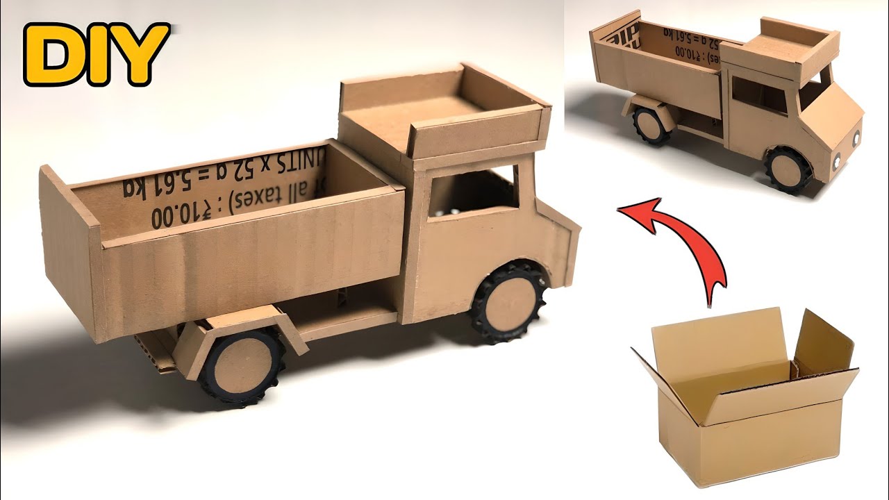 🚛 Amazing Cardboard Truck Craft | Easy DIY for Kids 