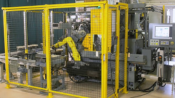 Allways Precision, Inc Cincinnati 220-8 Centerless Grinder Palletized Conveyor System & FANUC Robot