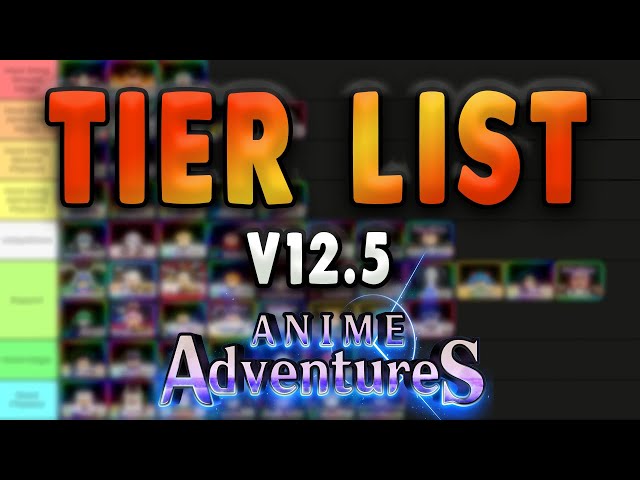 NEW Update 12.5 Anime Adventures Tier List * Who You Should Summon