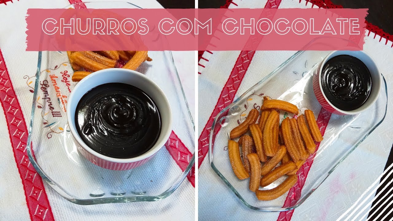 MINI CHURROS CROCANTES E MOLHO DE CHOCOLATE ESPECIAL RECEITAS DE OUTONO