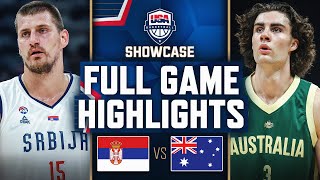 Thumbnail for SERBIA vs AUSTRALIA | USAB SHOWCASE | FULL GAME HIGHLIGHTS | July 16, 2024