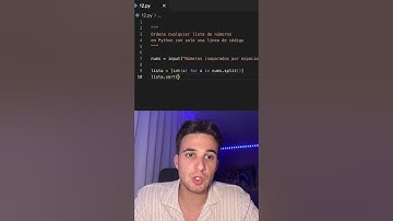 Ordena cualquier lista de números en Python en 1 línea 🔢 #python