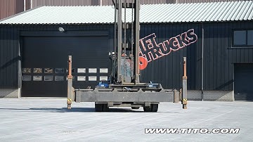 tito.com // used Hyster empty handler H12.00XL-12EC driving, lifting, spreader 20