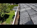 Checking roof gutters no ladder super long selfie stick