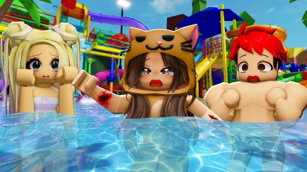 MANDARINA sufrió un ACCIDENTE en el PARQUE ACUÁTICO de Brookhaven Roblox