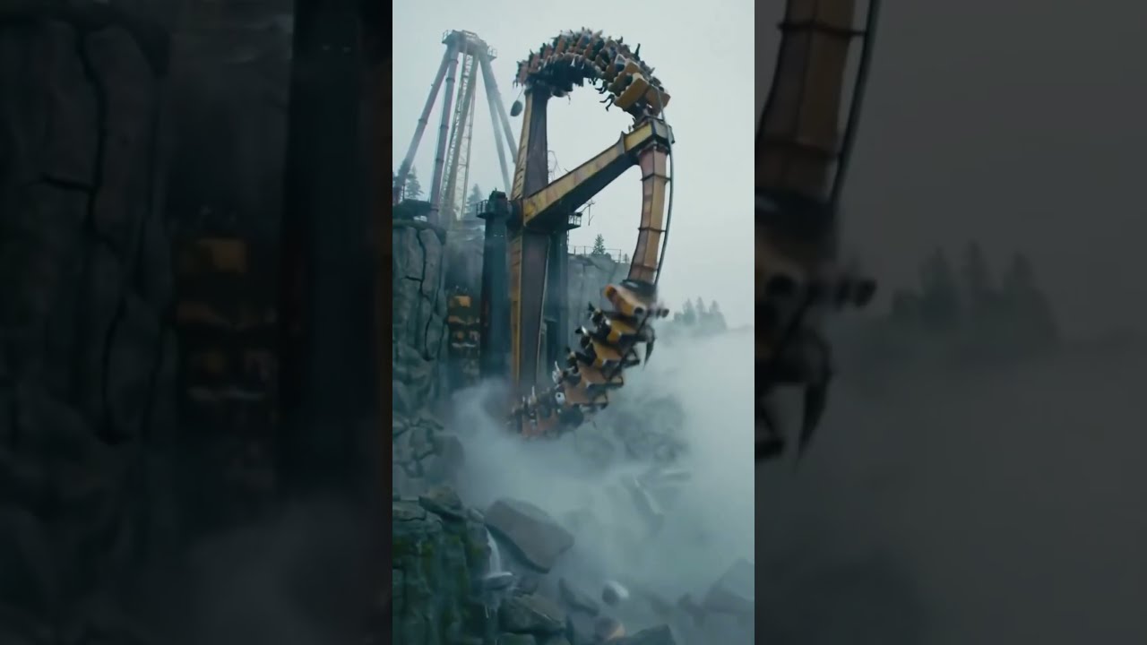 Cliff Ride Snaps Mid Air Tourists Scream As It Falls OFF