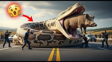 Heart-Stopping Rescue: Heroes Fight a Giant Python to Save a Helpless Pig 🐍