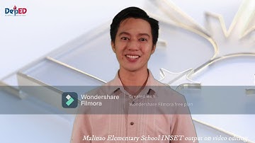 INSET 2021 Output on video editing using FILMORA APP.