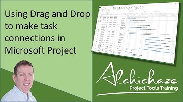 How to use Drag and Drop to make task connections in Microsot Project