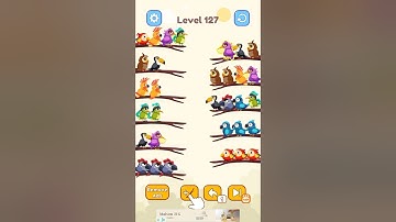Bird Color Sort Puzzle Level 127 Solution