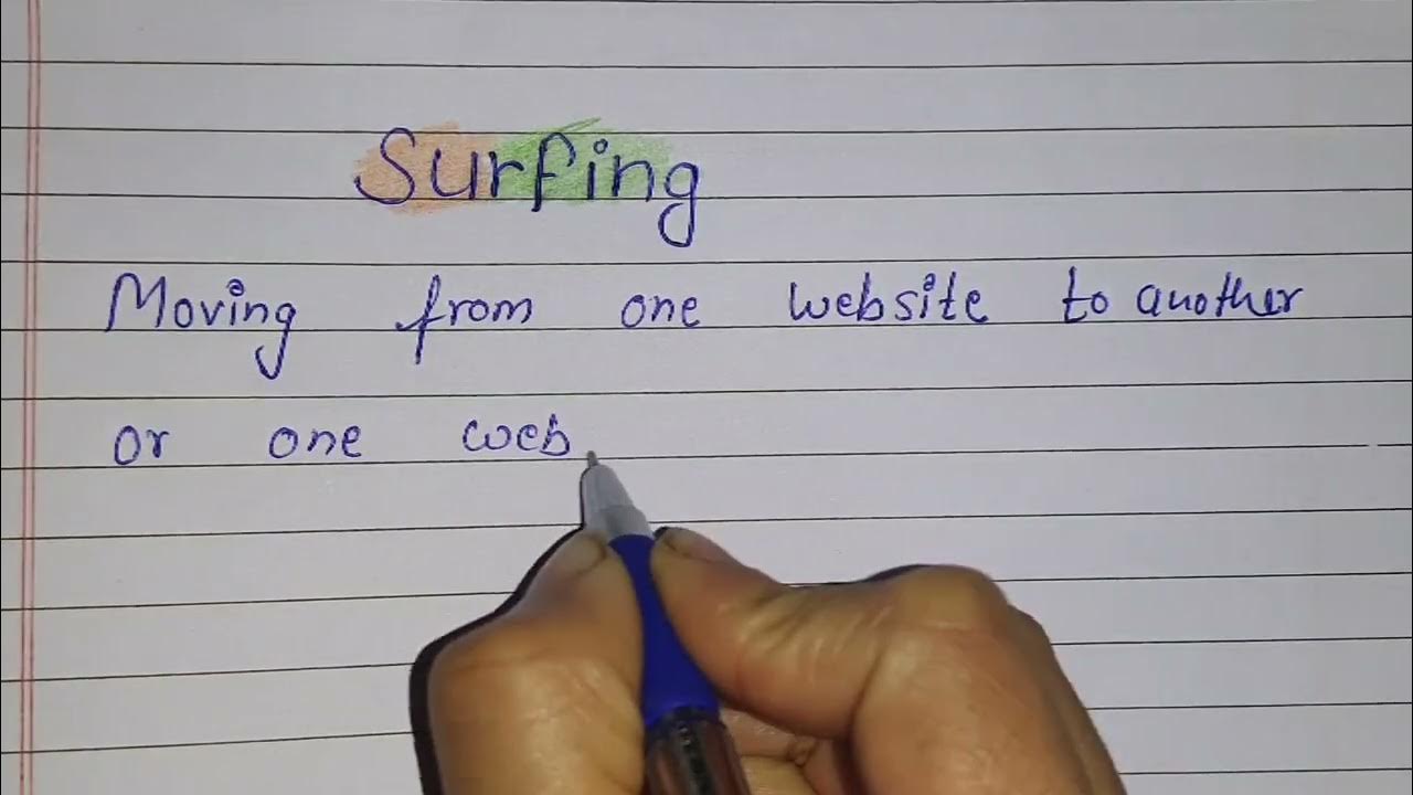 what is surfing Definition of surfing computer YouTube