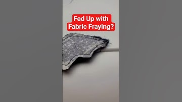 Fed up with Fabric Fraying? I know the perfect solution to the problem! #sewingtips #sewing