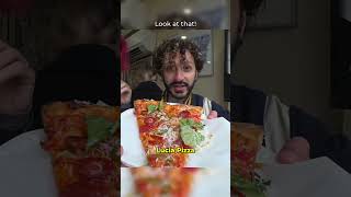 We rated EVERY pizza slice in NYC!? 🍕🏙️ #goodkid #shorts #pizza #tastetest #ranking