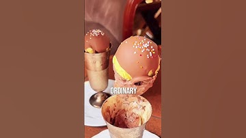 This Ice Cream Hardens in Seconds!