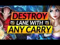 The ONLY WAY to CARRY as SUPPORT - How to NEVER LOSE LANE with ANY CARRY - Dota 2 Tips Guide