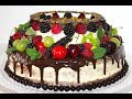 Бисквитный торт с ягодами. Вкусный двухэтажный торт. Как украсить торт ягодами. Моя Dolce vita