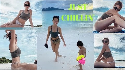 ELLEN ADARNA @ AMANPULO WITH HER SON ELIAS/JUST CHILLIN