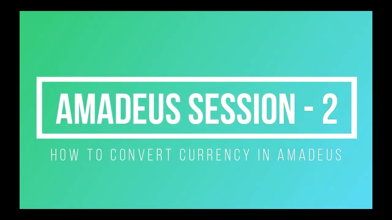 Amadeus Session 2 | How to convert currency in Amadeus | Travelocademy English | Gaurav Gera