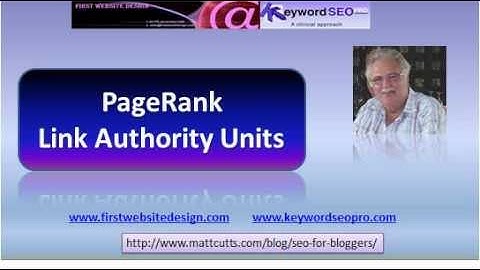 Google PageRank Algorithm - Link Authority Unit Defined 25