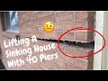 Foundation Repair On A Sinking House With 40 Push Piers