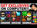 HOW TO GET FREE iOS/Google/Amazon Accessories USING PC! (ROBLOX)