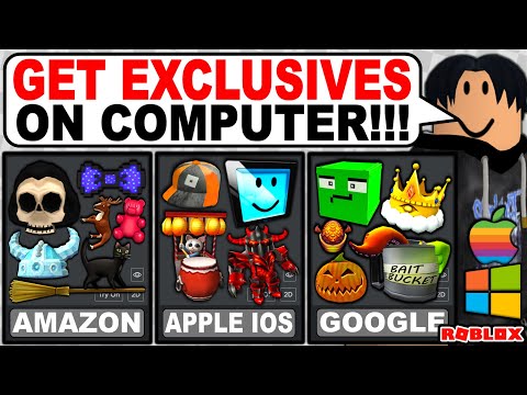 HOW TO GET FREE iOS/Google/ Accessories USING PC! (ROBLOX) 