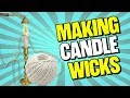 How to make great candle wicks tutorial