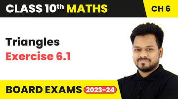 Triangles - Exercise 6.1 | Class 10 Maths Chapter 6 | CBSE