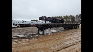 20817 - 2009 Manac 60' Steerable Flatbed Trailer Will Be Sold At Auction!