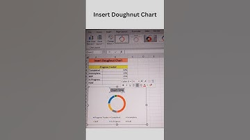Insert Doughnut Chart #excel #excelchart #like #share #subscribe #doughnut #chart#viralshort