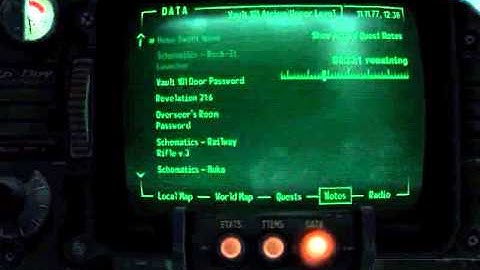 Fallout 3 Walkthrough - Pip Boy and Terminal #101 - HSH