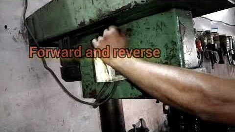 Tapping (internal threads) operation on Drill Machine