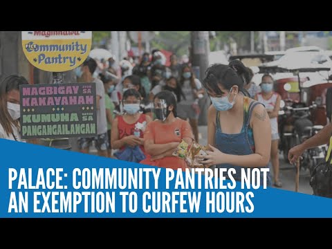 Palace: Queuing for community pantries not excuse to break curfew