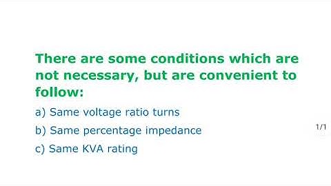 Parallel Operation of Transformer...Dr Rajesh Arora