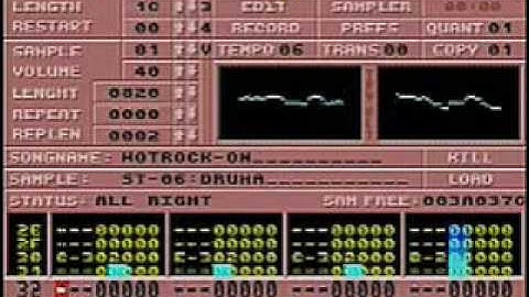 Atari ST noisetracker - Hotrock song