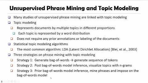 DATA MINING   4 Pattern Discovery in Data Mining   7 2  Previous Phrase Mining Methods