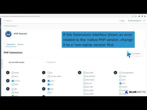 How to Enable ionCube Loader using CloudLinux Selector in Plesk   BLUE ARCTIC
