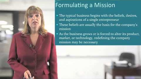 "Crafting an Explicit Mission Statement" video clip from MGT 6190 Strategic Management Capstone