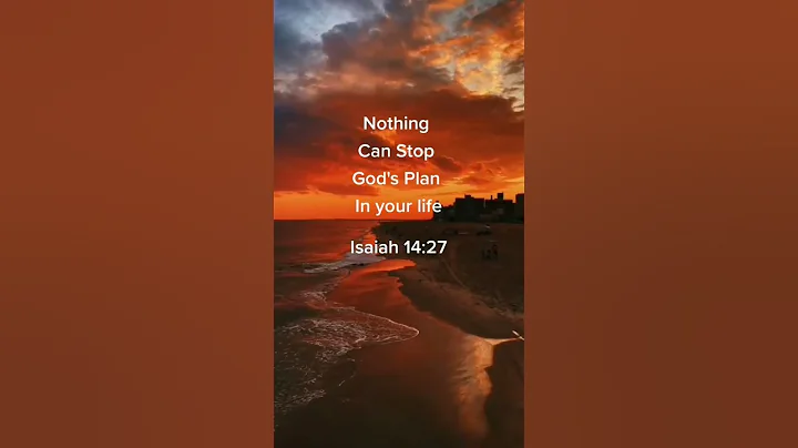 God's plan for your life cannot be thwarted by anything. #short #godsays #bibleverse #biblequote