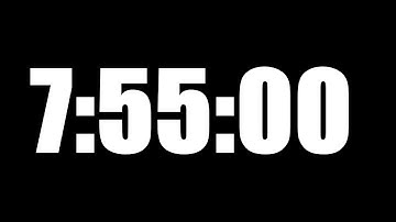 7 HOUR 55 MINUTE TIMER • 475 MINUTE COUNTDOWN TIMER ⏰ LOUD ALARM ⏰