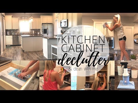 Kitchen Cabinet Declutter | Clean With Me | Kitchen Cleaning | Declutter With Me