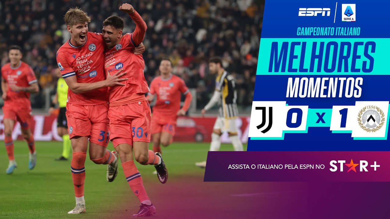 Udinese surpreende e bate Juventus pelo Italiano | Melhores Momentos