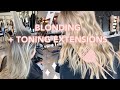 Blonding pattern  toning extensions  jz styles