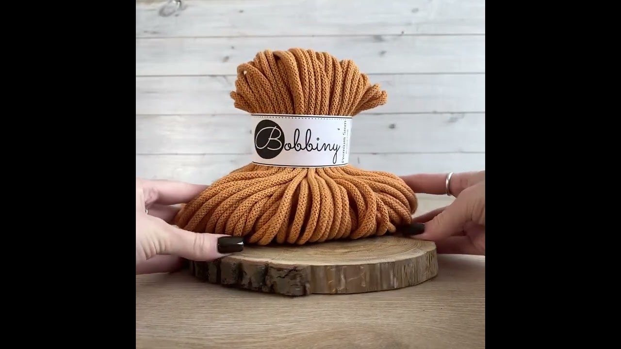 Orange Braided Cord 5mm 100m | BOBBINY